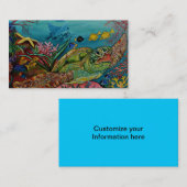 carte de visite de la tortue de mer (Devant / Derrière)