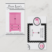 Carte de visite de la transformation du mobilier (Devant / Derrière)