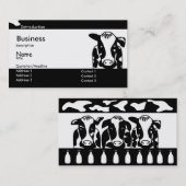 Carte de visite de la vache (Devant / Derrière)