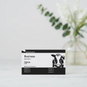 Carte de visite de la vache (Debout devant)