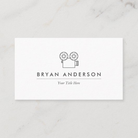 Carte de visite de la vieille caméra (Devant)