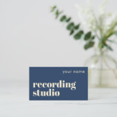 Carte de visite de label de studio d'enregistremen (Debout devant)