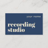 Carte de visite de label de studio d'enregistremen (Devant)