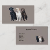 Carte de visite de labrador retriever (Devant / Derrière)