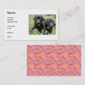 Carte de visite de labrador retriever (Devant / Derrière)