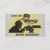 Carte de visite de l'affiche patriotique 2ème guer (Dos)