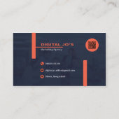 Carte de visite de l'agence (Dos)