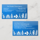 Carte de visite de l'agence de voyage (Devant / Derrière)