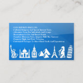 Carte de visite de l'agence de voyage (Dos)