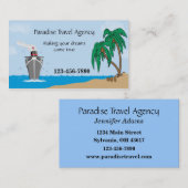 Carte de visite de l'agence de voyage (Devant / Derrière)