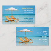 Carte de visite de l'agence de voyage (Devant / Derrière)