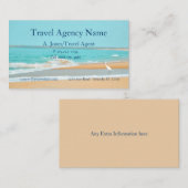 Carte de visite de l'agence de voyage (Devant / Derrière)