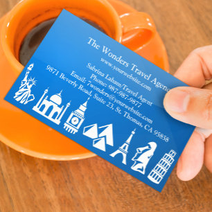 Carte de visite de l'agence de voyage