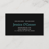 Carte de visite de l'agence de voyage de Sand Beac (Dos)