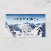 Carte de visite de l'agence de voyage de sports d' (Devant)