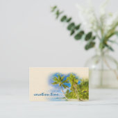 Carte de visite de l'Agence de Voyage Exotique (Debout devant)