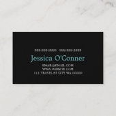 Carte de visite de l'agence de voyage globale (Dos)