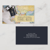 Carte de visite de l'agence de voyage globale (Devant / Derrière)