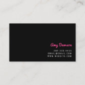 Carte de visite de l'agence de voyage globale (Dos)