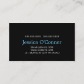 Carte de visite de l'agence de voyage globale (Dos)