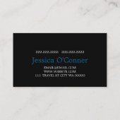 Carte de visite de l'agence de voyage globale (Dos)