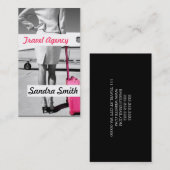 Carte de visite de l'agence de voyage globale (Devant / Derrière)