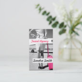 Carte de visite de l'agence de voyage globale (Debout devant)