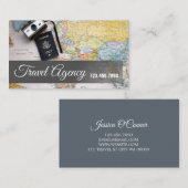 Carte de visite de l'agence de voyage globale (Devant / Derrière)