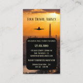 Carte de visite de l'Agence de voyages d'affaires  (Dos)