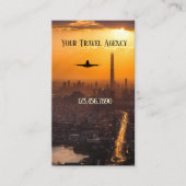 Carte de visite de l'Agence de voyages d'affaires  (Devant)