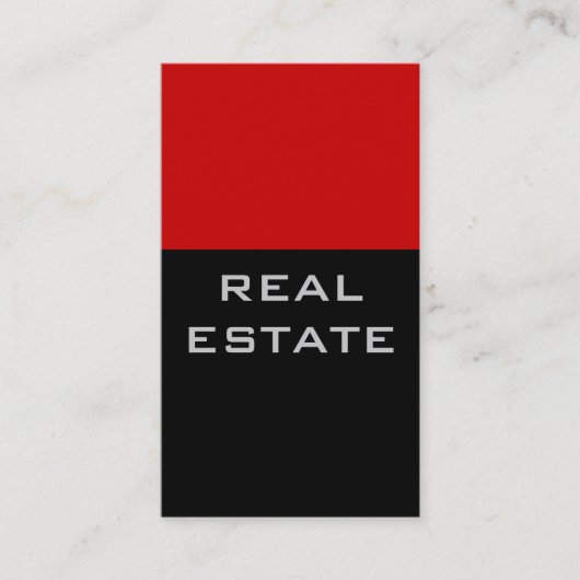 Carte de visite de l'agent à rayures rouge noir te (Devant)