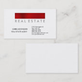 Carte de visite de l'agent créatif Red White tenda (Devant / Derrière)