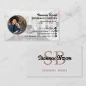 Carte de visite de l'agent d'assurance | Courtier  (Devant / Derrière)