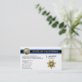 Carte de visite de l'agent de libération condition (Debout devant)