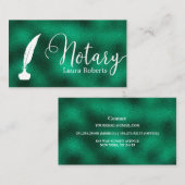 Carte de visite de l'agent de signature de prêt ve (Devant / Derrière)