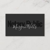 Carte de visite de l'agent de signature publique d (Devant)