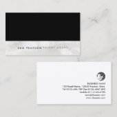 Carte de visite de l'agent de talent (Devant / Derrière)