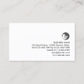 Carte de visite de l'agent de talent (Dos)