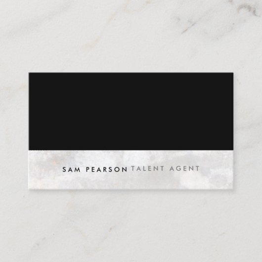 Carte de visite de l'agent de talent (Devant)