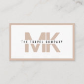 Carte de visite de l'agent de voyage (Devant)