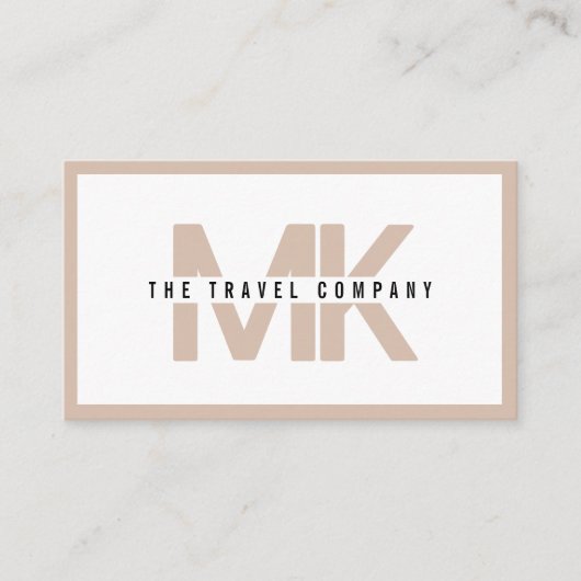 Carte de visite de l'agent de voyage (Devant)