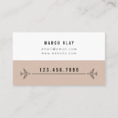 Carte de visite de l'agent de voyage (Dos)