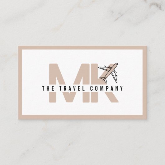 Carte de visite de l'agent de voyage (Devant)