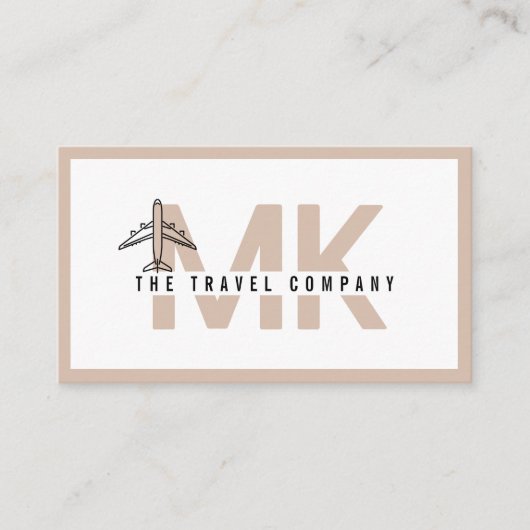 Carte de visite de l'agent de voyage (Devant)