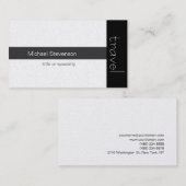 Carte de visite de l'agent de voyage (Devant / Derrière)