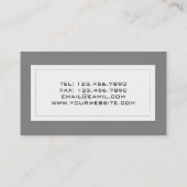 Carte de visite de l'agent de voyage amusant (Dos)