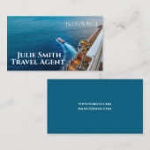 Carte de visite de l'agent de voyage de croisière (Devant / Derrière)