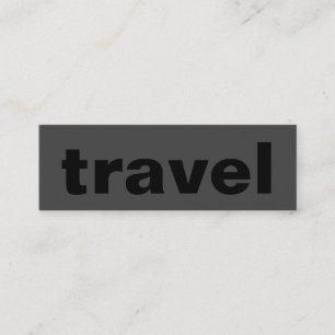 Carte de visite de l'agent de voyage Skinny Trend 