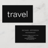 Carte de visite de l'agent de voyage tendance Cute (Devant / Derrière)