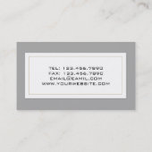 Carte de visite de l'agent de voyage unique (Dos)